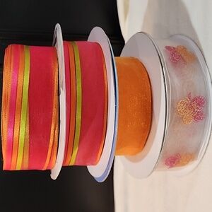 4 Rolls Kirkland Wire-edged Ribbon, 1-1/2" x 90 yards approx total